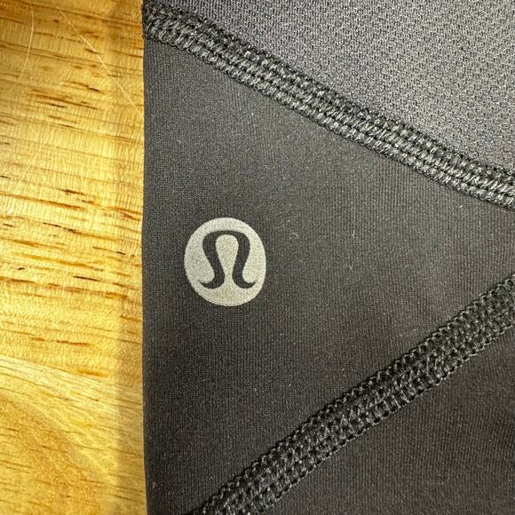 Lululemon Pace Rival Crop 22" Black Women's Yoga Leggings Size 2 Good Condition - Picture 4 of 9